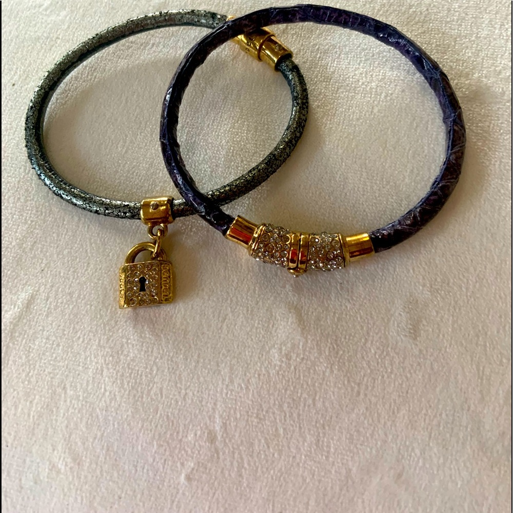 2 Henri Bendel leather bracelets